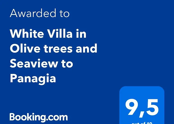 White Villa In Olive Trees And Seaview To Panagia